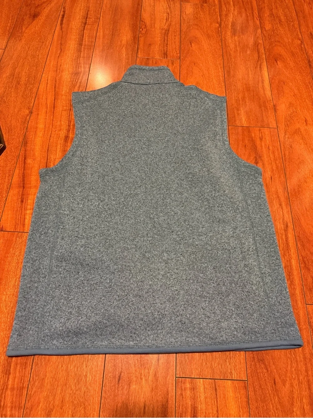 Patagonia Men's Heathered Slate Blue Full-Zip Fleece Vest